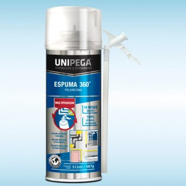 Espuma poliuretanicas de 500 cc Unipega