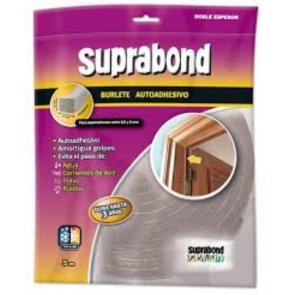 Burlete Suprabond doble espesor 10 mm x 10 mm por 5mts