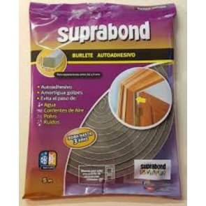 Burlete Suprabond Extra Ancho de 20 mm x 10 mm por 5 mts