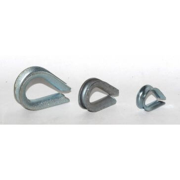Guardacabos para cable de acero ¼